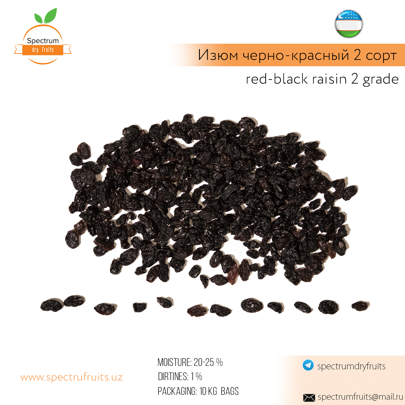 Raisins Black-Red 2nd grade